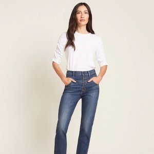 Veronica Beard Waldorf Tee Small NWT white